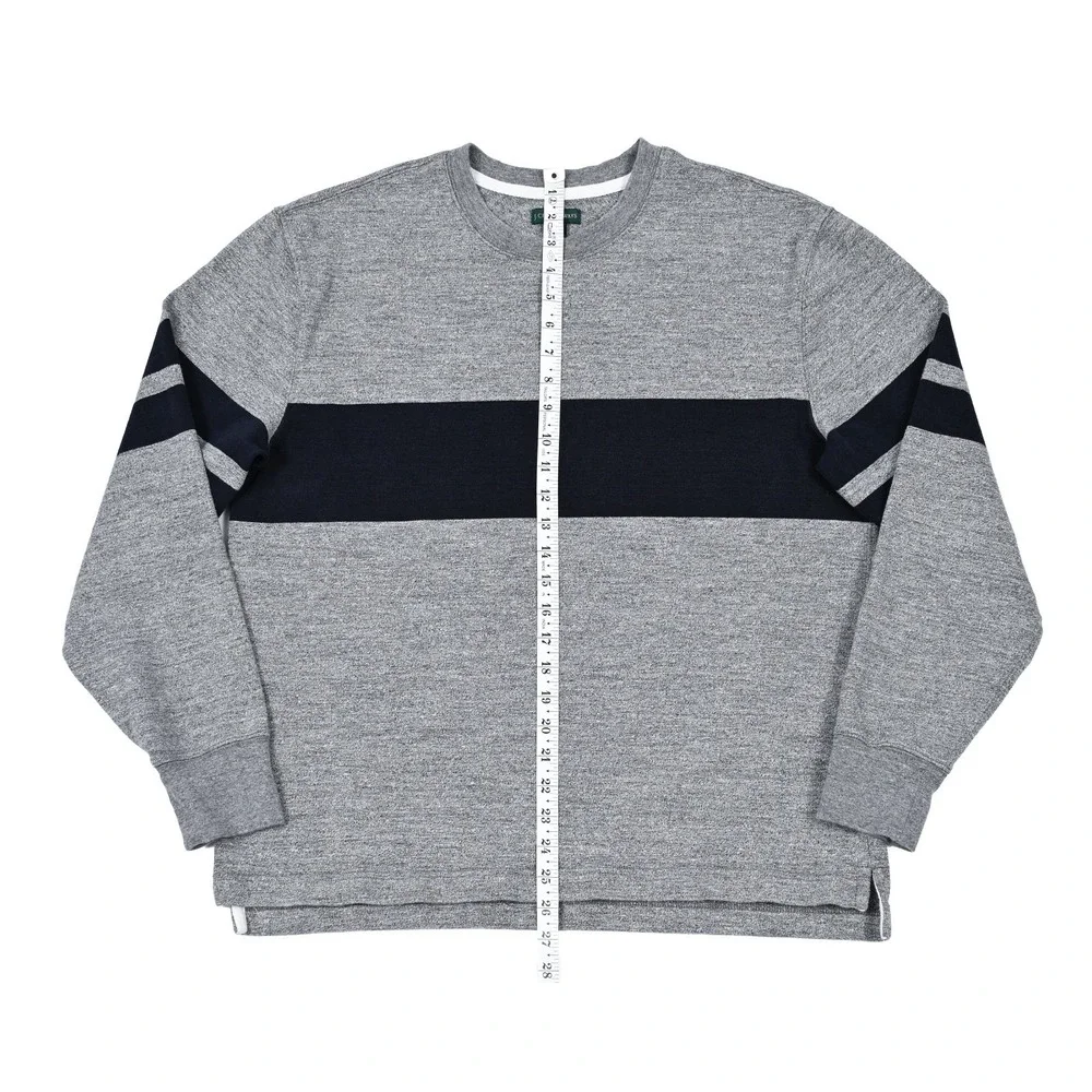 J Crew Always 1984 Rugby Striped Crewneck Sweater Men's Medium Preppy Classic